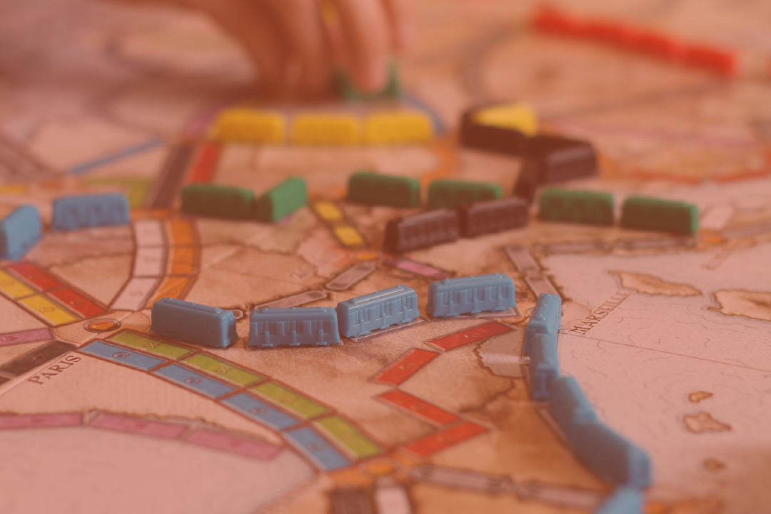 the board of ticket to ride