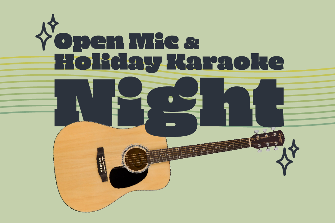 open mic and holiday karaoke night